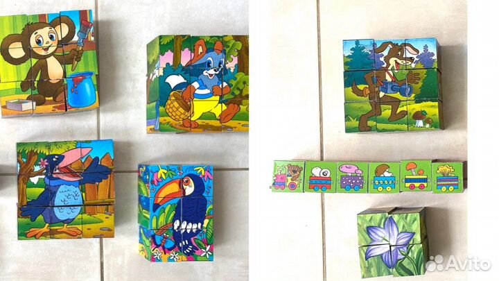 Кубики Фигуры Конструктор мягкий