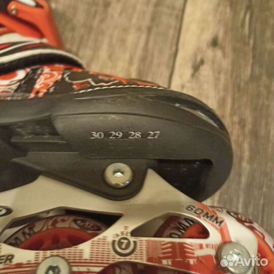 Роликовые коньки детские раздвижные