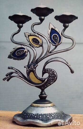 Эксклюзивный кованный канделябр авторской работы