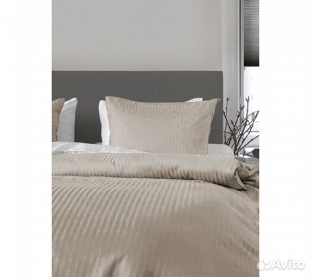 Постельное белье GoodNight Страйп-сатин евро (с на