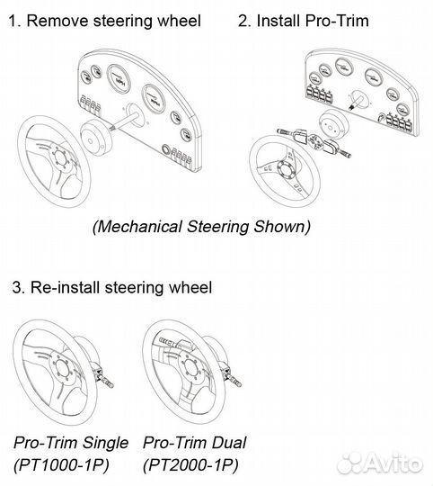 Подрулевой переключатель ProTrim двойной 10261887