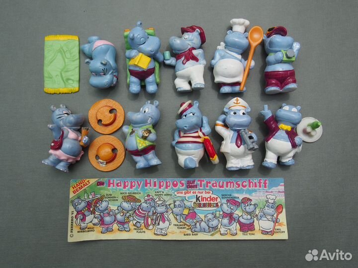 Киндер бегемоты, черепахи все серии