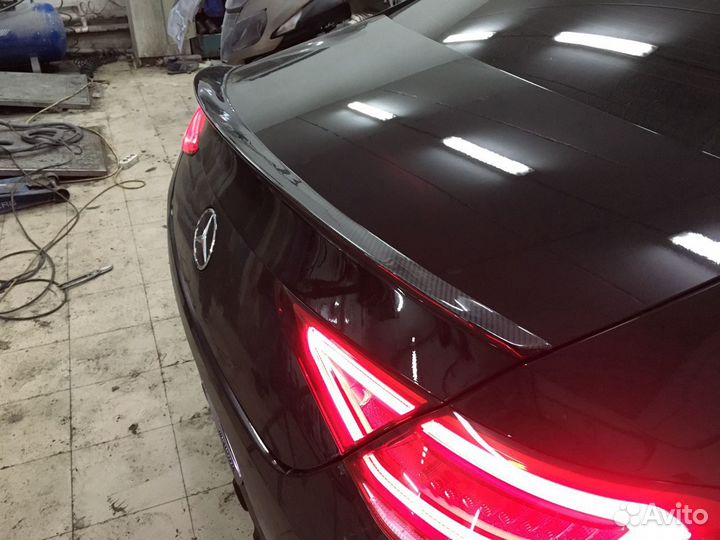 Спойлер мерседес cls карбон