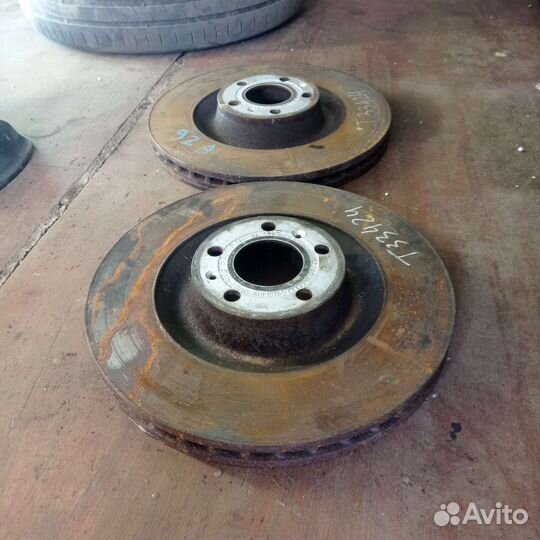 Тормозные диски ауди а8, 360 мм, пыльники