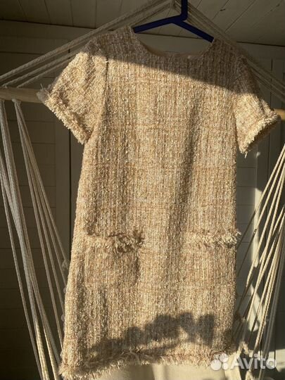 Платье твидовое