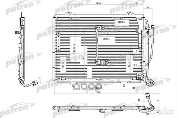 Радиатор кондиционера mercedes-benz: vito 2.0