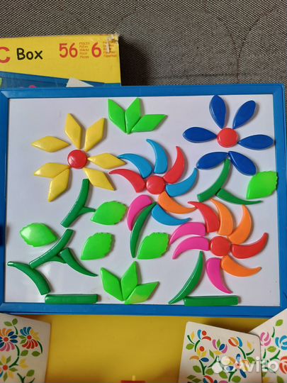 Детский конструктор на магнитах Цветы