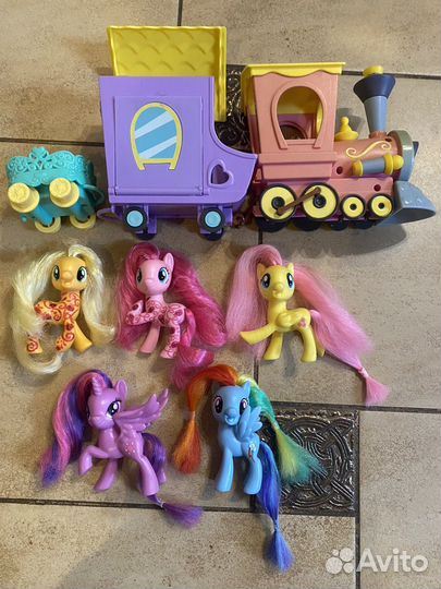 My Little Pony набор пони с поездом