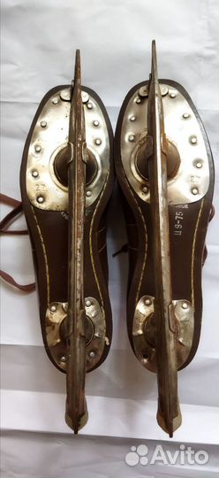 Коньки Ретро Винтаж р.42 Натуральная кожа СССР