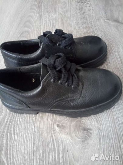 Ботинки кожаные