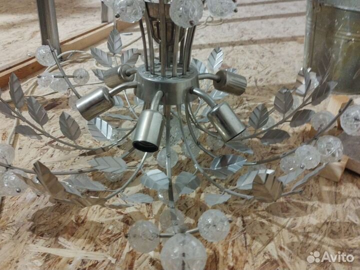 Хрустальная люстра СССР винтаж. Доставка