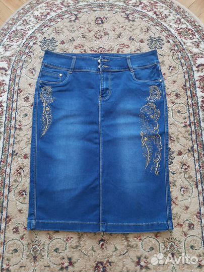 Юбка джисовая 48-50размер.Стрейч
