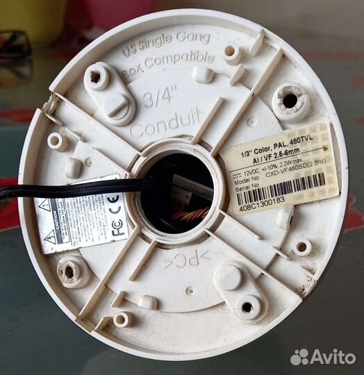 Камера видеонаблюдения купольная цветная