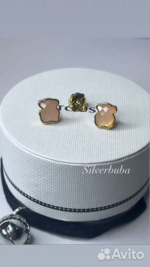 Серьги 9 мм. tous Color кварц vermeil