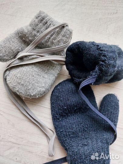 Варежки комплект 2 шт на 1 - 2 года