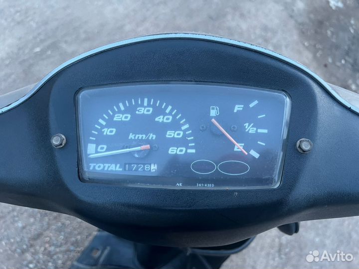 Скутер на ходу