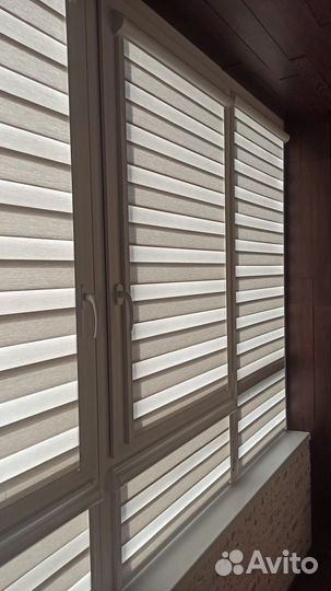 Рулонные шторы день ночь