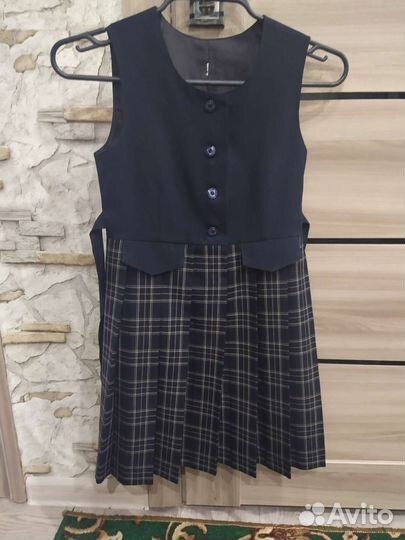 Школьная форма для девочки 134 синяя