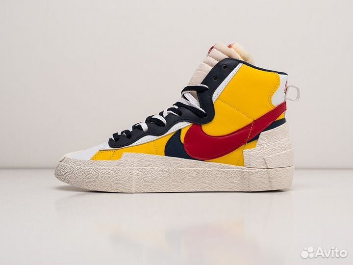 Кроссовки Nike Blazer Mid x Sacai Maize Navy