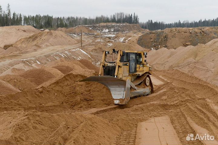 Песок карьерный, отсев, щебень
