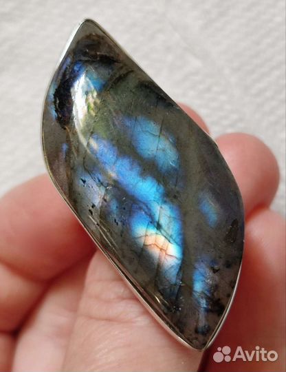 Лабрадорит кольцо 43х19мм
