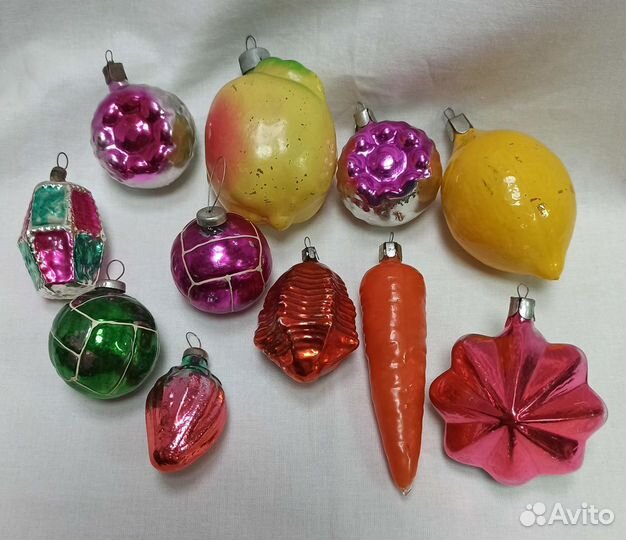 Наборы елочных игрушек СССР