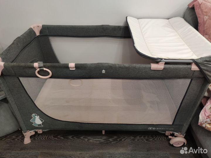 Детская кровать манеж с матрасом