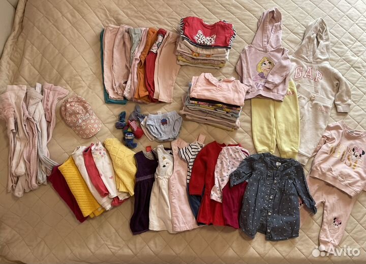 Вещи пакетом на девочку 80-86