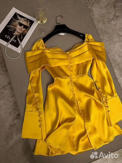 Эффектное платье мини 4 цвета