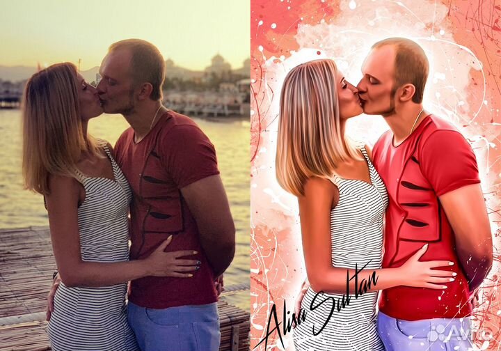 Портрет на холсте