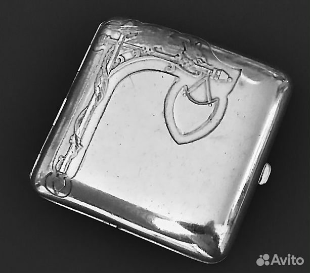 Портсигар антикварный редкий французский 20-30е го