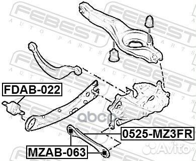 Сайлентблок рычага подвески fdab-022 Febest