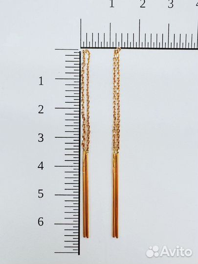 Золотые серьги 585 пробы. Арт 152