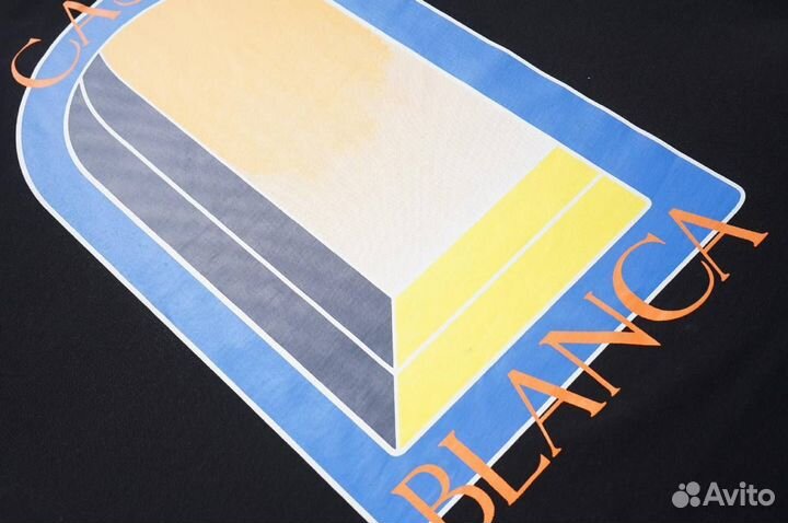 Черная Футболка casa blanca