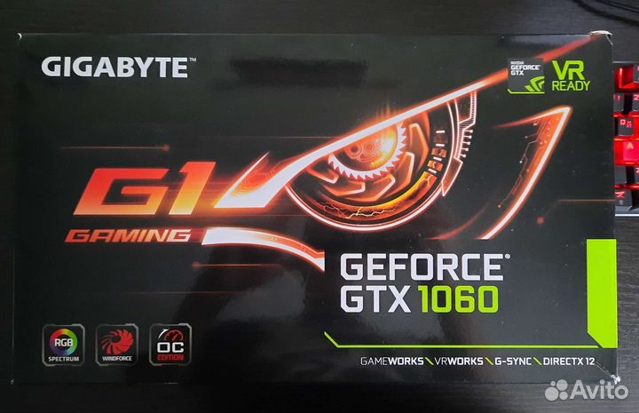 Видеокарта Gigabyte GTX 1060 6gb