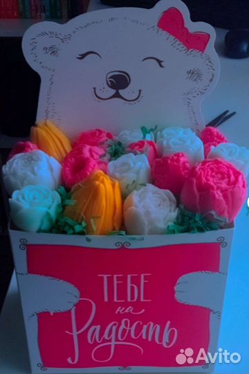 Букет ручная работа из мыла