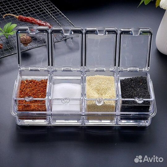 Набор для специй, контейнеры с ложками