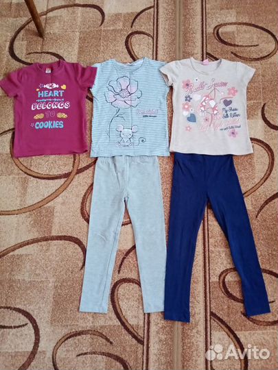 Вещи пакетом для девочки 104-110
