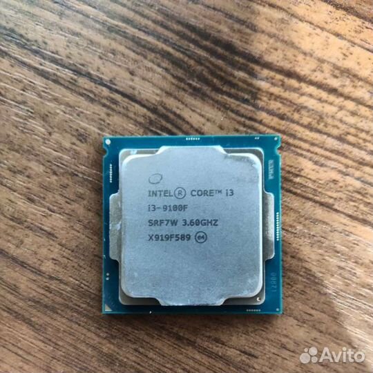 Процессор intel core i3 9100f