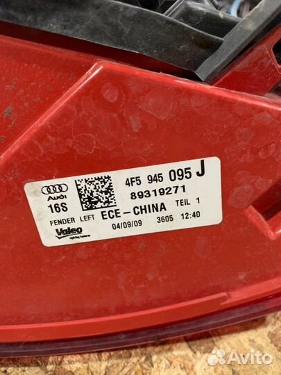 Фонарь задний левый Audi A6 C6 седан 2.8 CCE