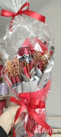 Мужской букет из колбасы