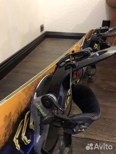 Black fire 153 сноуборд + gnu street крепления