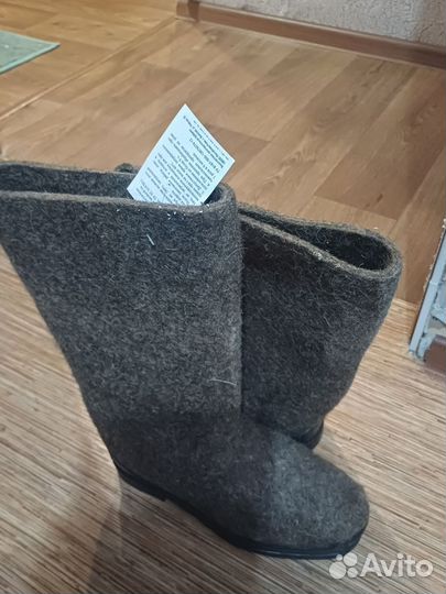 Валенки мужские на резиновой подошве