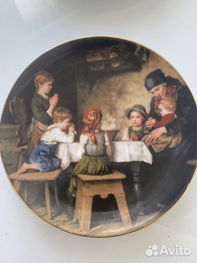 Настенная тарелка. Триптих. Германия