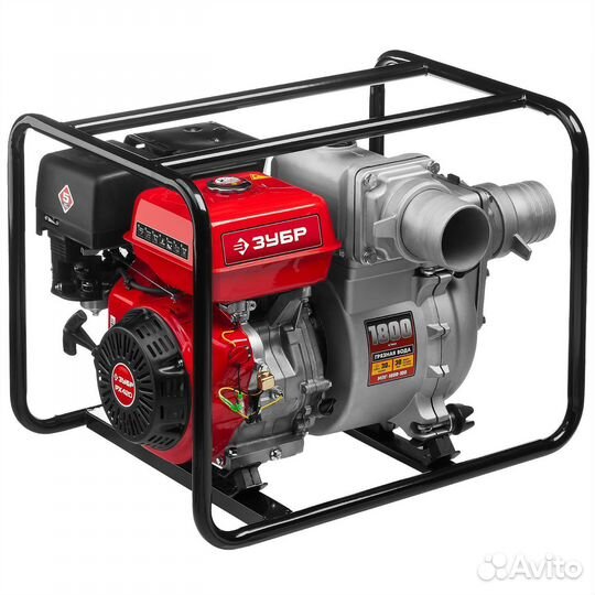 Мотопомпа для грязной воды зубр мпг-1800-100
