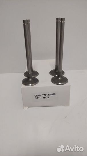 Комплект клапанов Логан ларгус k7m k7j 8 штук