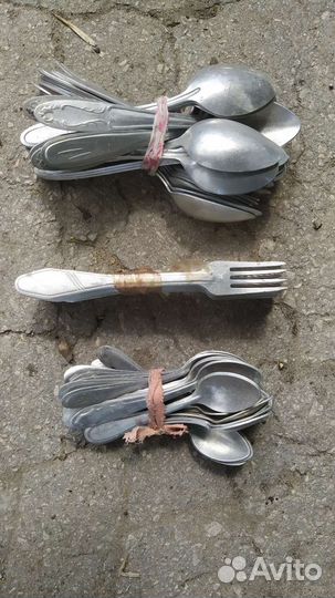 Ложки вилки СССР алюминиевые