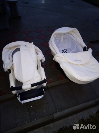 Детская коляска 2 в 1 indigo (экокожа)