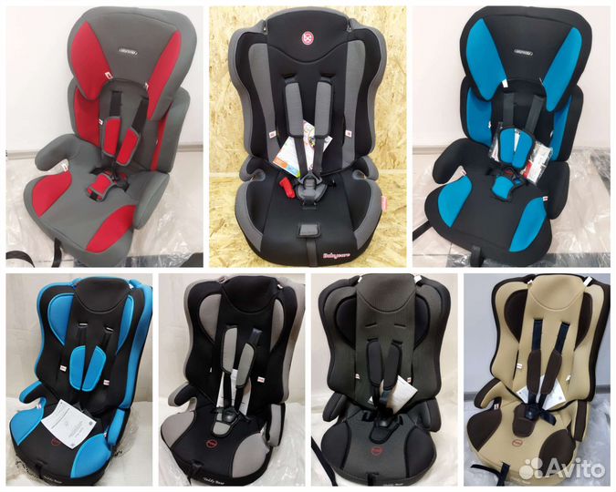 Новое автокресло 9-36 кг с бустером