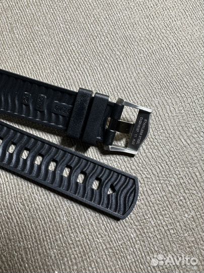 Ремешок для Omega черный seamaster 20-18 мм